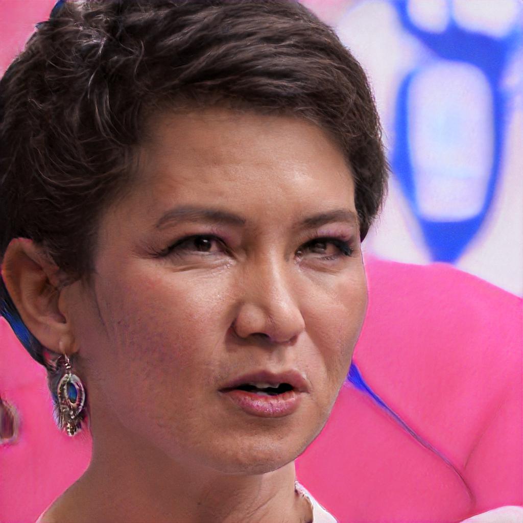 The handsome profile of Darlene Carney