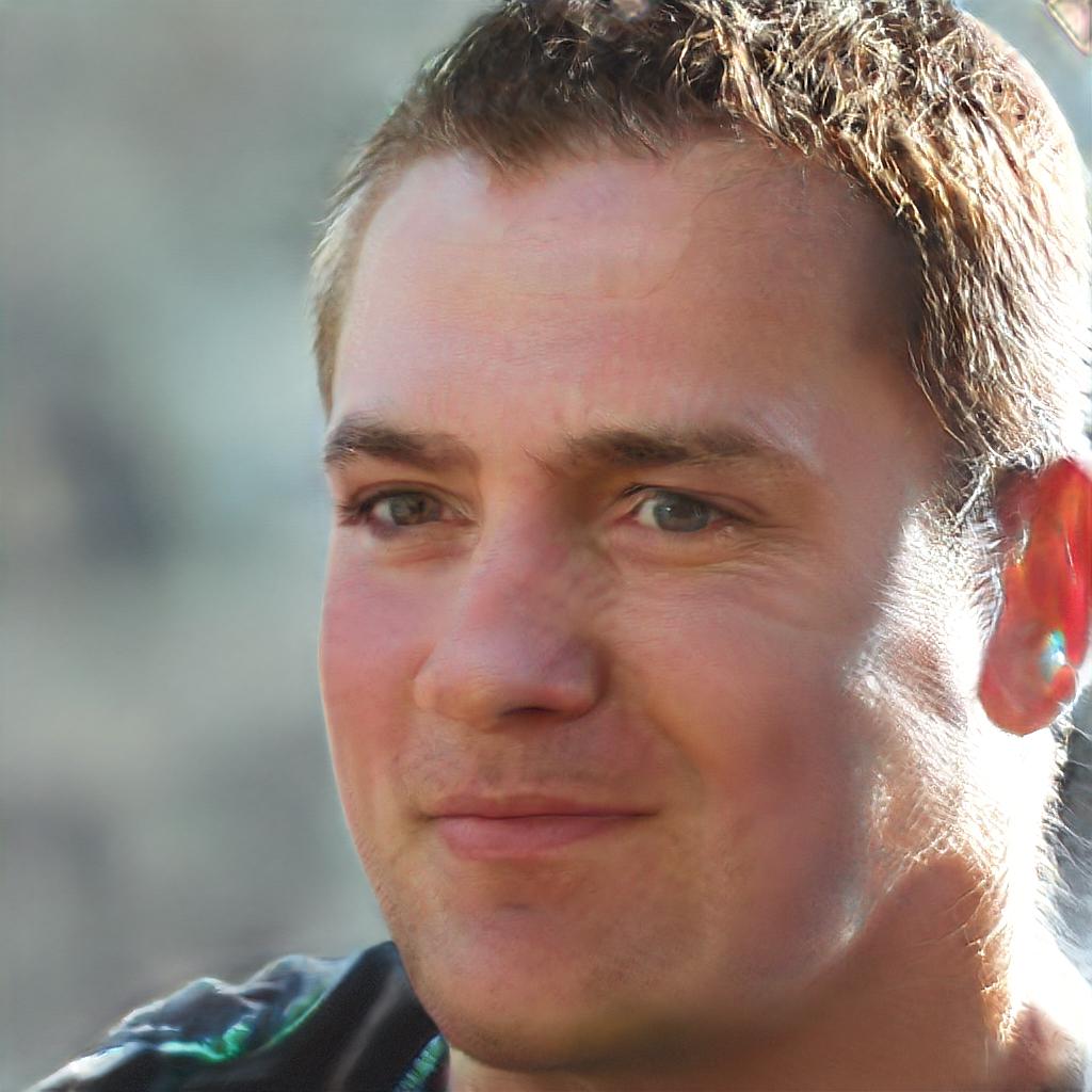 The handsome profile of Norman Lutz