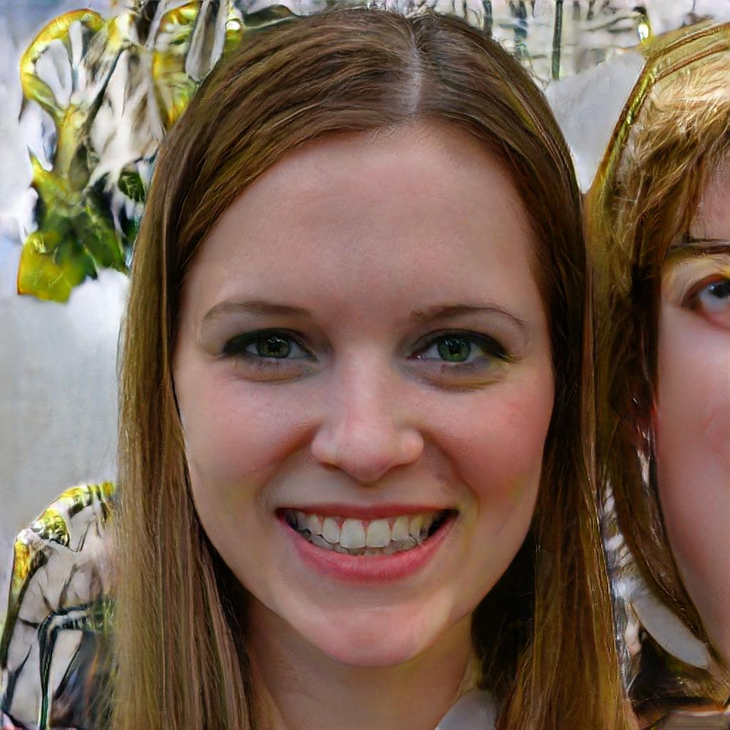 The handsome profile of Lucille Frye