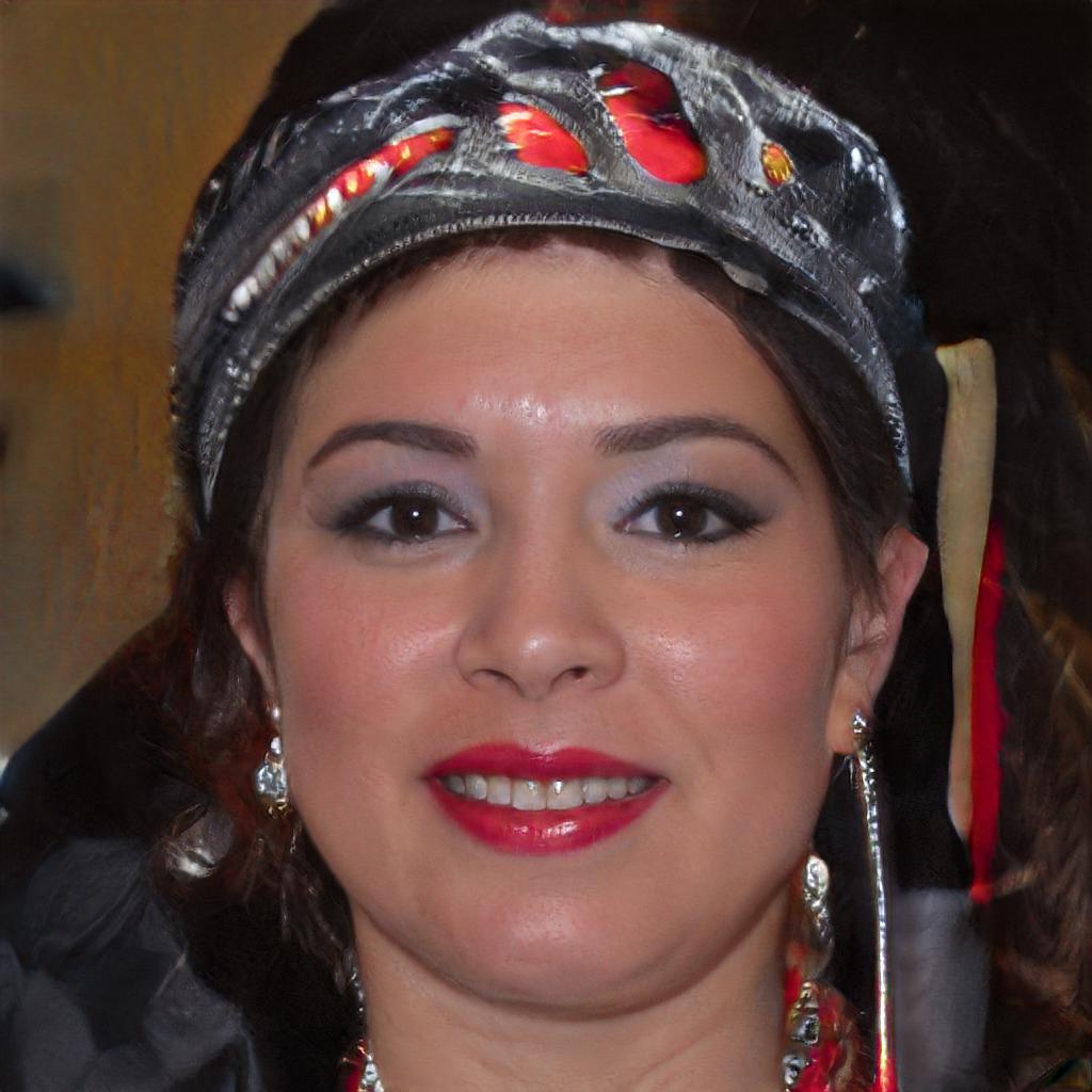 The handsome profile of Mary Sloan